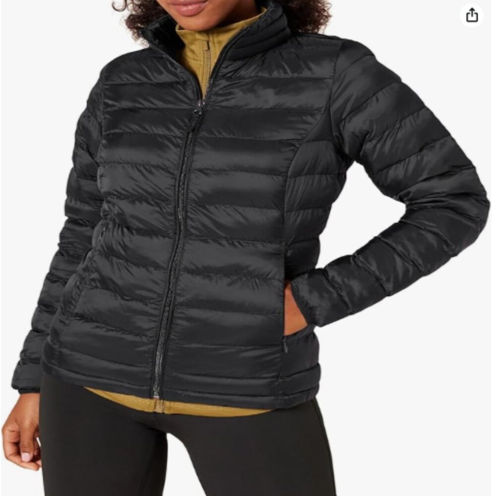 Amazon Essentials Women's Lightweight Long-Sleeve Water-Resistant Puffer Jacket